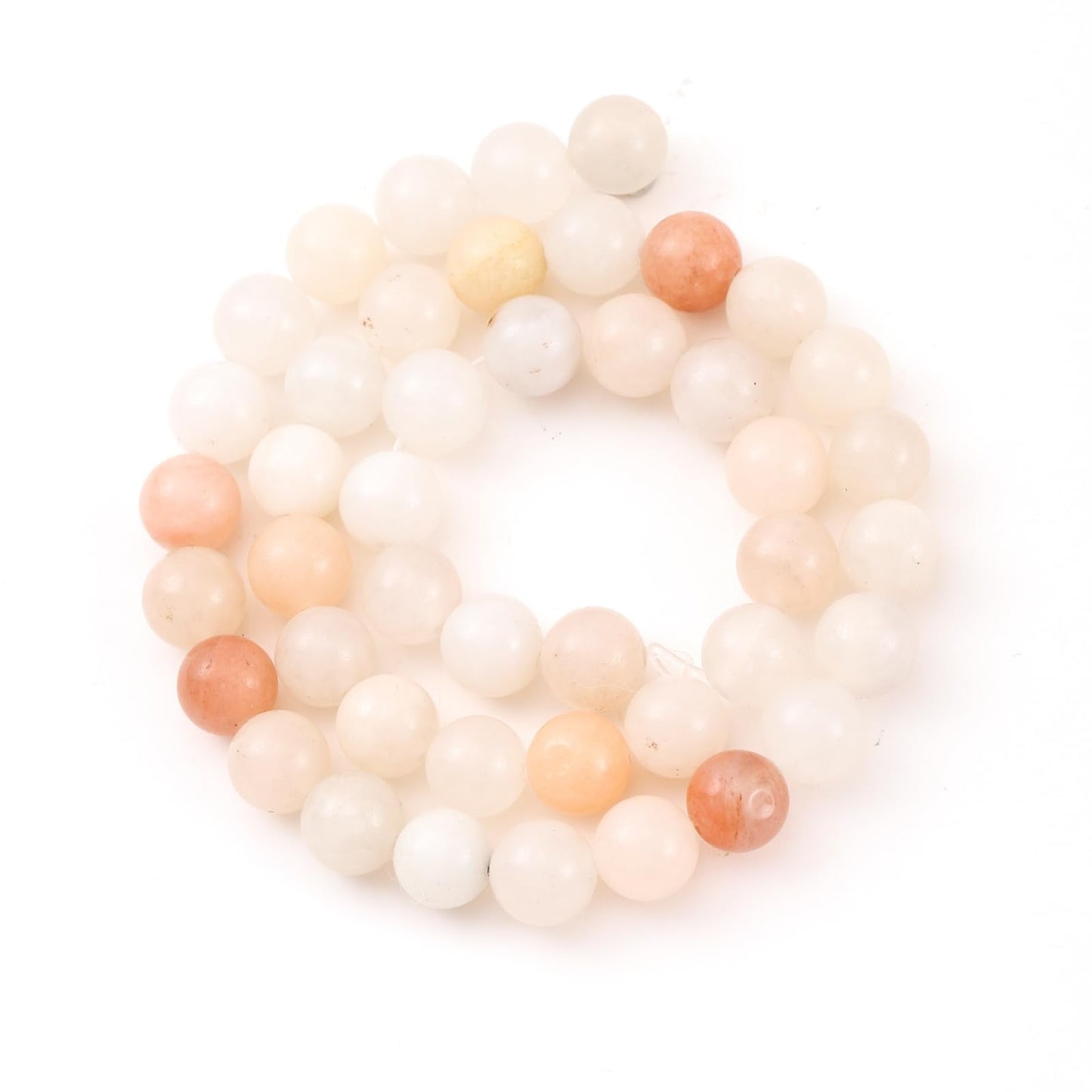 8mm 45pcs DIY Natural Pink Aventurine Stone Beads Round Healing Crystal Gemstone Loose Beads for Jewelry Making Handmade Bracelet Necklace