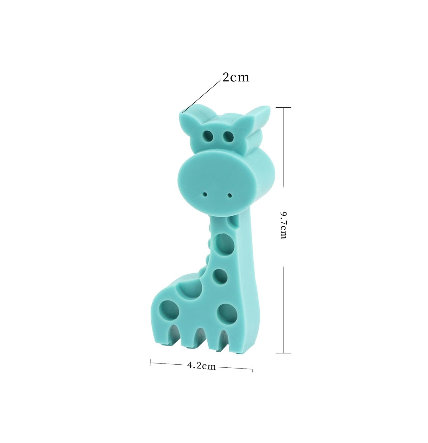 T-shin Giraffe-Shaped Scented Soap Bars, 2-Pack Savannah-Inspired Animal Cleanser Soap with Aloe,Hand-Carved Baby Shower Favors & Baptism Gifts in Gift Box