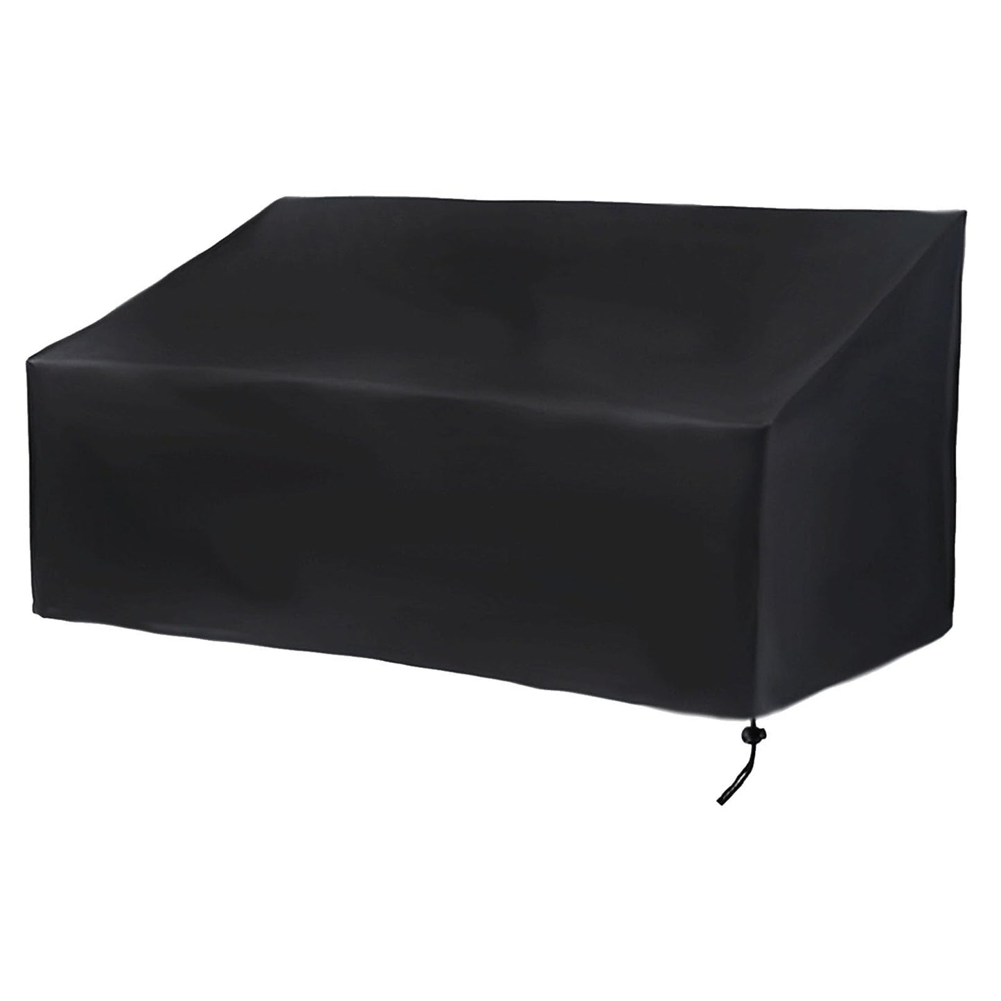 Hoypeyfiy Patio Bench Cover,Furniture Bench Cover,Waterproof Windproof Oxford Fabric Bench Cover for Furniture (Black)