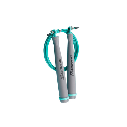 Grand Prix Ultra Speed Pro Wire Jump Rope for Professionals (S-808, Mint) – Professional Speed Jump Rope for CrossFit, Boxing & Fitness Training – Adjustable Steel Cable with Smooth Bearings – Made in Korea