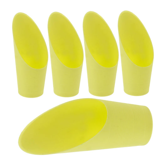 SUPVOX Bonsai Scoop 5pcs Plastic Plant Scoops Mini Garden Shovel Easy Cleaning Great for Potting Bonsai Mulch Random Color