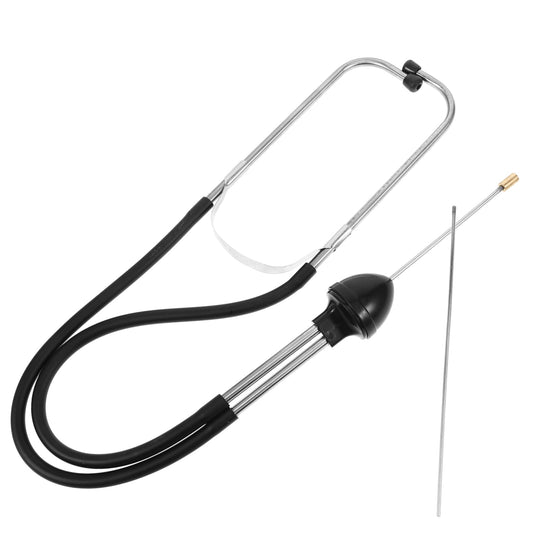 Angoily Water Leak Sensor, Accurate Stainless Steel Leak Detector Detection 35 Inch Listening Stick Underground Water Pipe Testing Device Pipe Testing Tool Easy Sound
