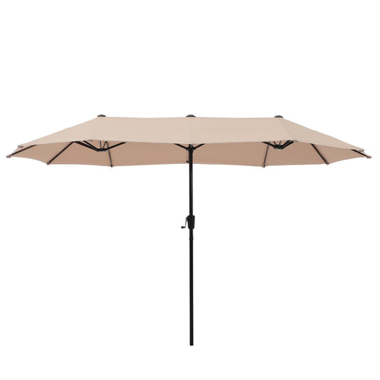 HERA'S PALACE 13 ft Rectangle Patio Umbrellas Large Outdoor Umbrella with Crank Powerful UV Protective Table Umbrella Outdoor Patio for Backyard, Pool, Garden, Deck