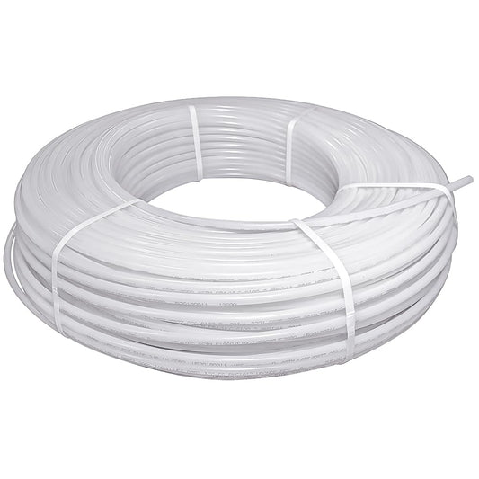 Pex-A 1/2 Inch x 500 Feet PEX Pipe, Oxygen Barrier Flexible Water Tubing for Hydronic Radiant Floor Heating, 1/2" PEX Tubing Coil, White