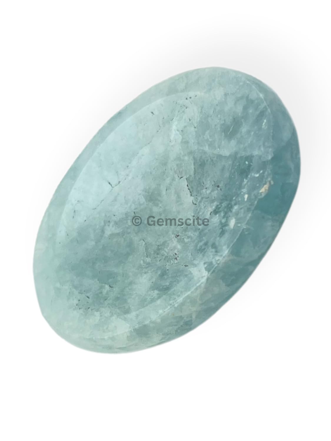GEMSCITE Aquamarine Thumb Worry Stones Metaphysical Gemstone Crystal Healing Reiki Men Women Gift FENG Shui Positive Energy Love Wellness Palm Stones Wicca Powerful