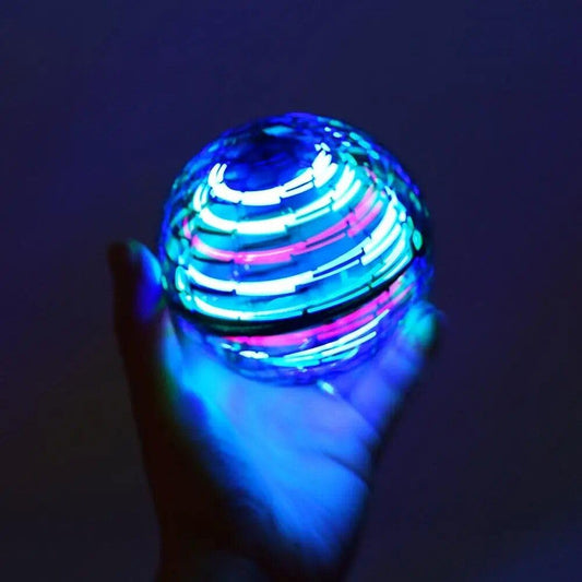 360 Degree Rotating mini UFO Flying Ball Pink
