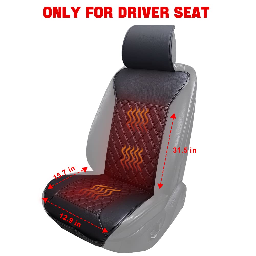 LUSRAIT Universal Seat Cushion, Comfortable Seat Cover with Full Back Support in Winter