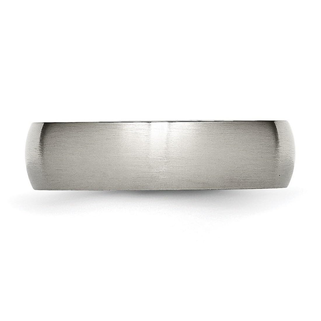 Chisel Titanium Half Round Brushed Comfort-Fit 6mm Wedding Band Ring Size 14.5 Wedding Band for Women and Men