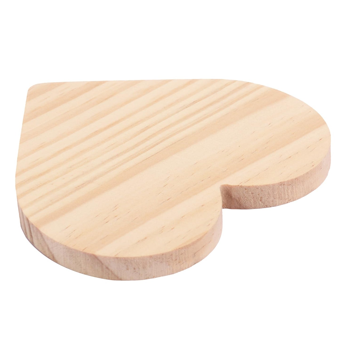 36 PCS 4 Inch Unfinished Wood Coasters, Premium Heart Wooden Plaques for DIY Crafts, Drawing, Painting, Wood Engraving, Wood Burning, Laser Scroll Sawing and Home Decoration