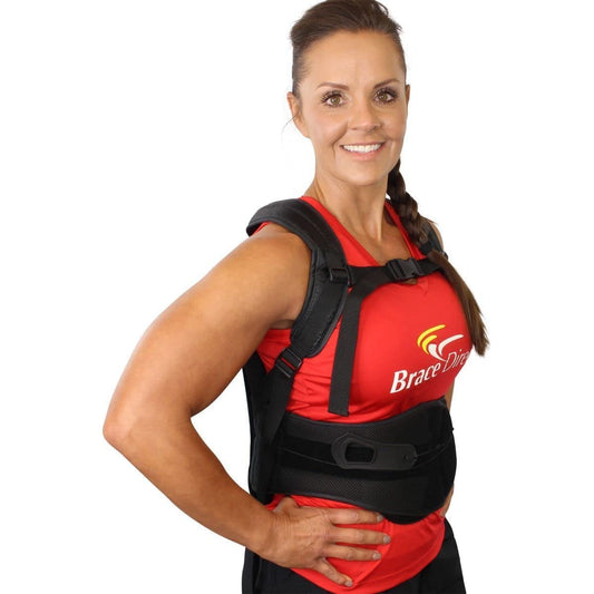 Brace Direct Rigid Posture Corrector TLSO Plus Extension Panel Plus Hot/Cold Pack Insert