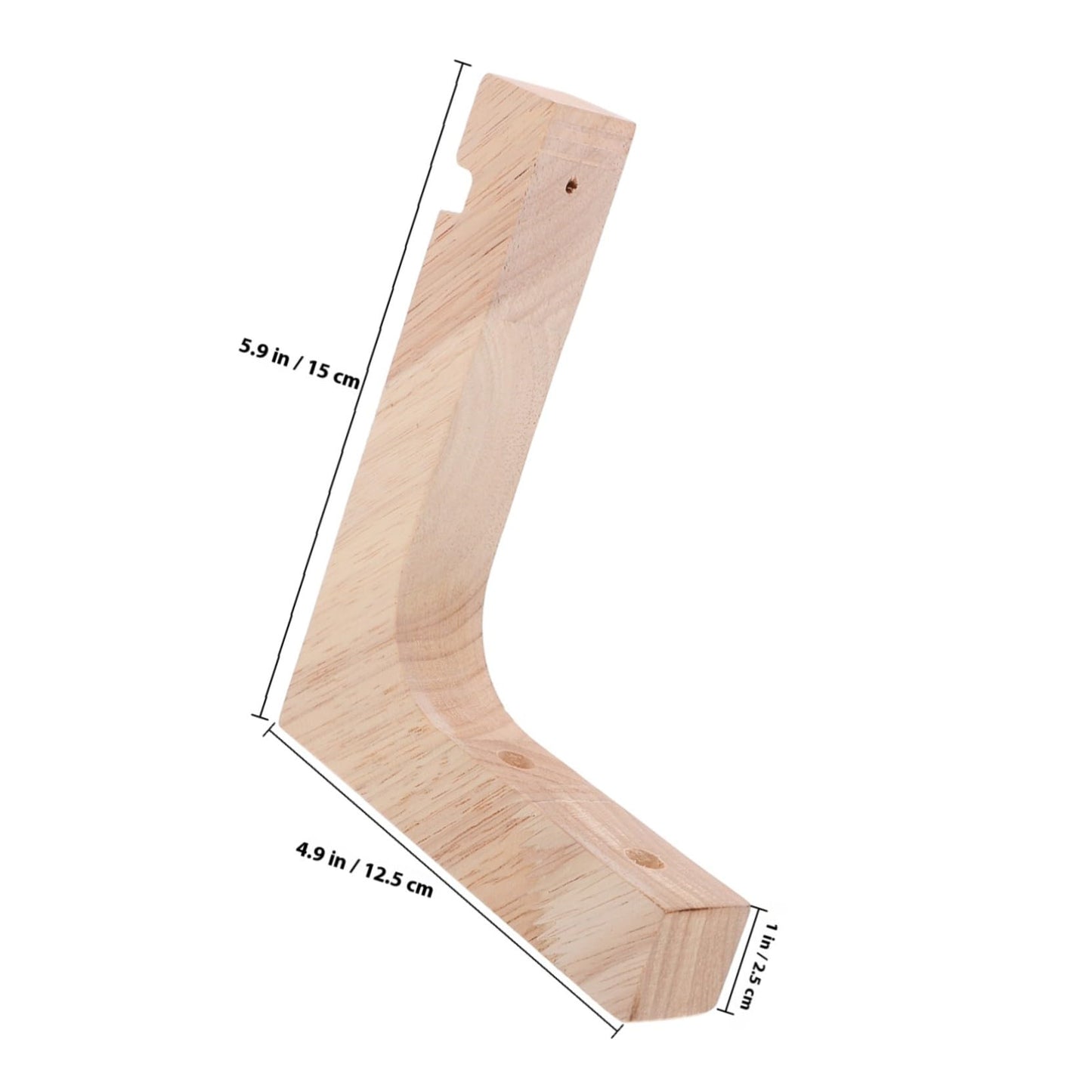 Outanaya Wooden Plant Hooks 2pcs Heavy Duty Wall Plant Hangers Indoor Outdoor Wall Mount Brackets for Hanging Flower Pots