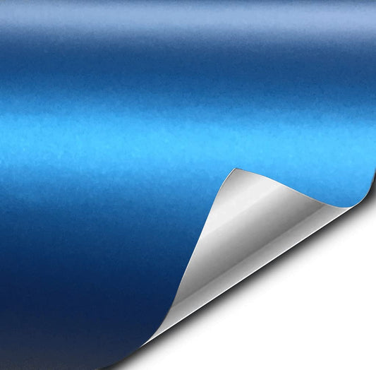 VViViD+ Matte Metallic Blue (Ghost) Vinyl Wrap Roll (25ft x 5ft)