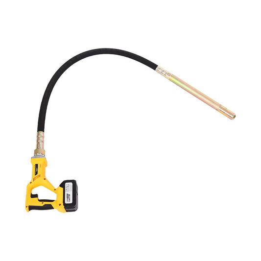 Concrete Vibrating Tool, Cordless Handheld Cement Vibrator,Remove Air Bubble, Level & Mix Concrete, 4.9’ Ft Flex Hose