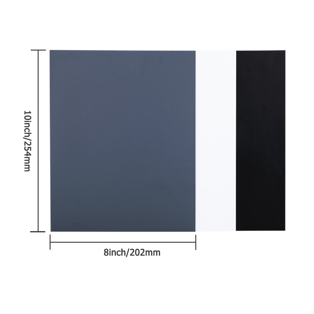18% Neutral Grey Card JJC White Balance Card for DSLR Camera Video Film 10x8 PVC Exposure Photography Card Custom Calibration Camera Checker Card with Grey,White,Black Cards & a Storage Bag