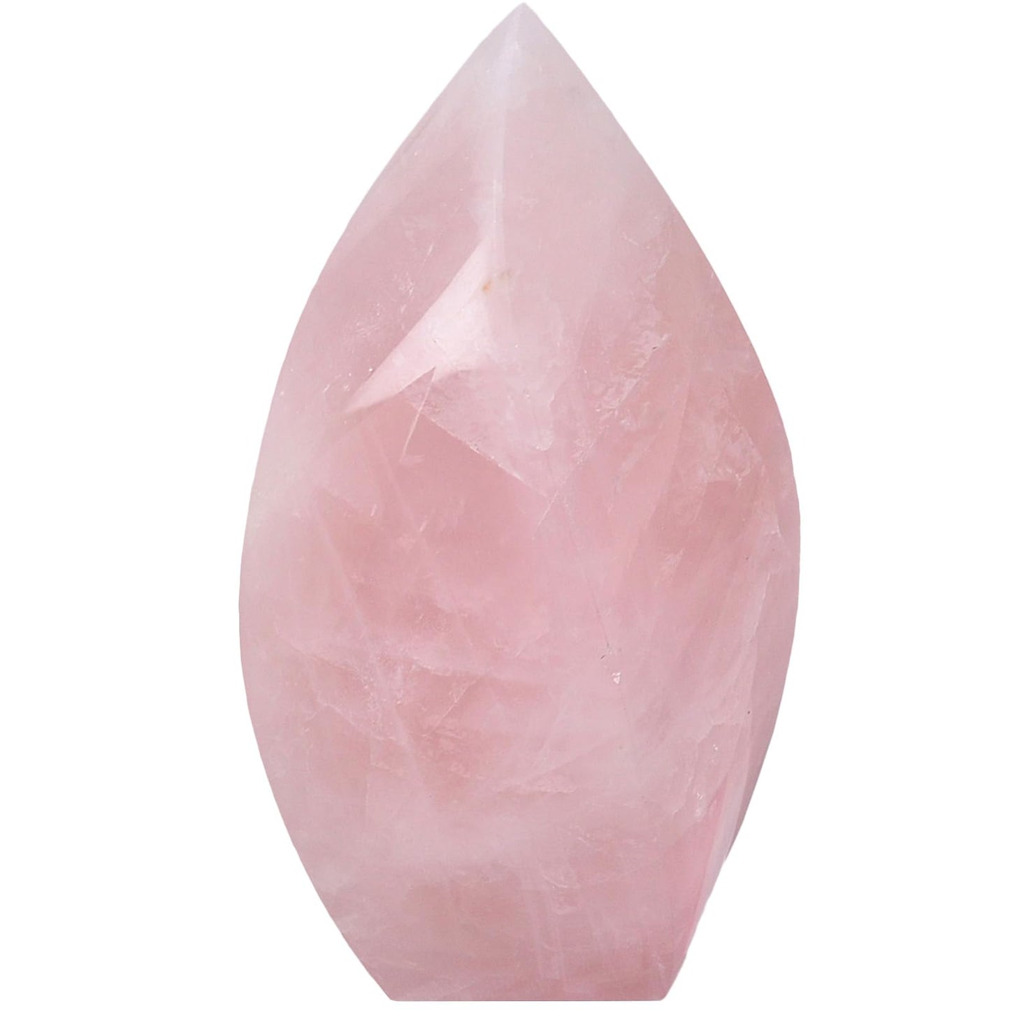 JIC Gem Rose Quartz Large Crystals Natural Healing Crystal Point Obelisk Tower Spiral 4 Sides Energy Gemstone Decoration Gifts 1.1-1.7 Lbs