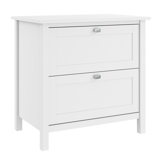 Bush Home Broadview 2 Drawer Lateral File Cabinet in Pure White