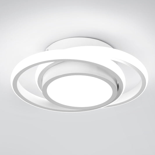 CANEOE Modern Led Ceiling Lights, Small Led Close to Ceiling Light Fixture,32W Round LED Ceiling Lamp for Bedroom Hallway Aisle Corridor Light Lighting (Cool White,6000K)