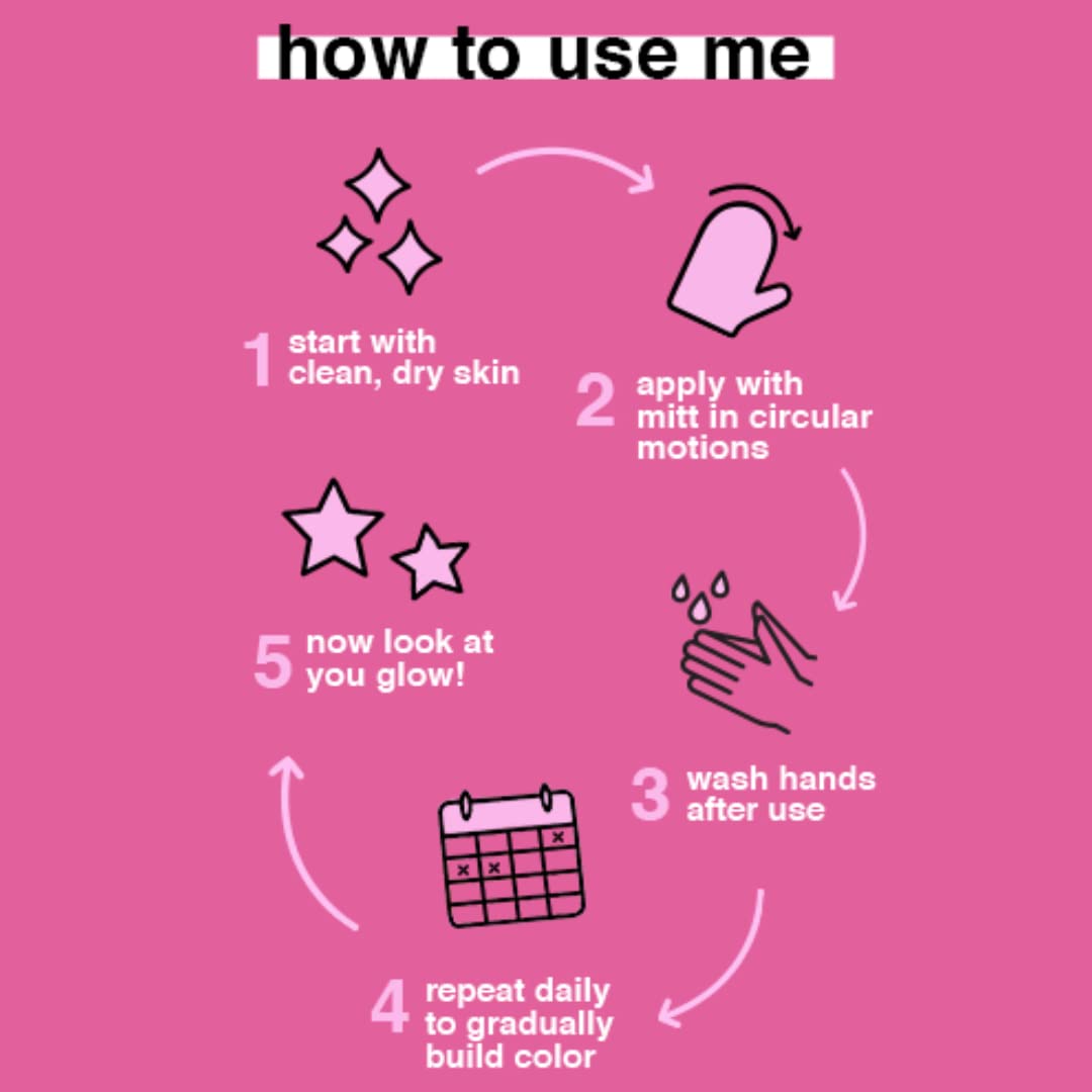 b.tan Medium Gradual Self Tanning Lotion | Just Shut Up and Sun Kiss Me Everyday Glow Lotion - Develop a Bronzed Glow, Infused With Marula + Argan Oil, Vegan, Cruelty & Paraben Free, 236ml