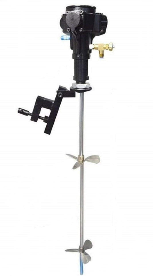 MXBAOHENG 50 Gallon Pneumatic Paint Mixer Stainless Steel Tank Barrel Clip Bracket Mixer Air Agitator 1/2HP