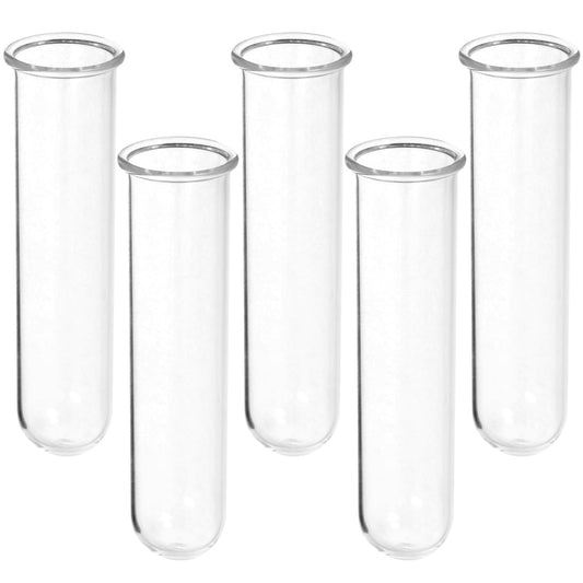 IWOWHERO 5Pcs Plant Propagation Station Glass Plant Test Tube Planter Pot Holder for Hydroponics for Home Office Planter Hanger Flower Vase Wall Decor Hydroponic Cuttings Clear