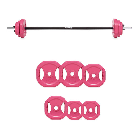 RitFit Adjustable Barbell Weight Set for Weightlifting and Strength Training in Home&Gym