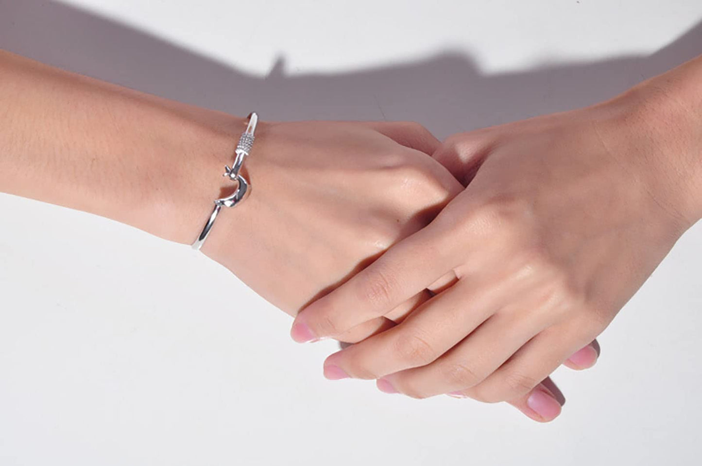 925 Sterling Silver Bracelet Plated Cuff Bangle Bracelet Fashionable Multi-layer Cross Wire Bangle Bracelet Open Adjustable Wide Cuff Bracelet for Teen Girls Fashion Jewelry (silver G)