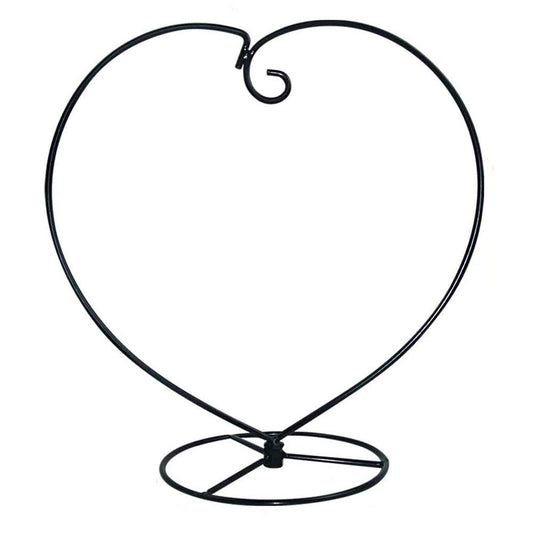YY YEARCHY Ornament Display Stand Heart Shaped Hook Rack Holder for Hanging Glass Globe Pot Terrarium Witch Ball Home Christmas Wedding Decoration Creative Gift (1, 4.7" x 9" x 9")