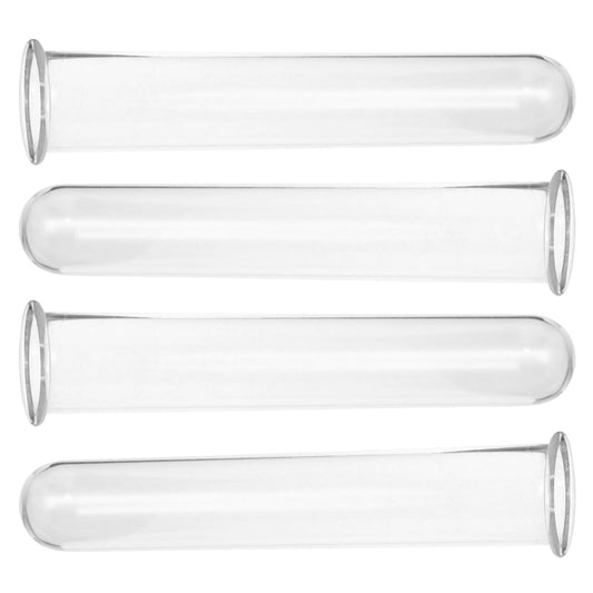 VALICLUD 4Pcs Glass Plant Tubes Propagation Vase Set 2.5X3X18Cm Hydroponic Test Tube Holders for Desk Terrarium Home Office Plant Propagation