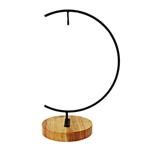 YEARCHY Hanging Ornament Display Rack Stand Hook Chrismas Ornament Party Decoration Holder Pot Hanging Terrarium Home Office Decor Hanger (1, Black Iron)