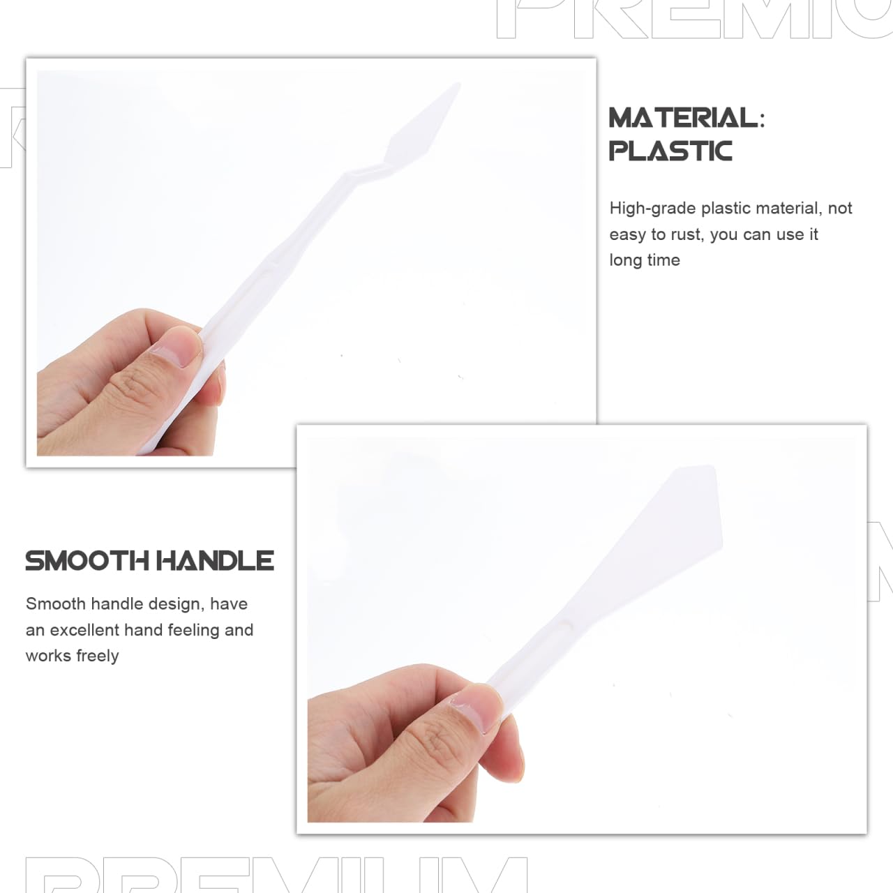 ULDIGI 90Pcs Oil Painting Spatulas Long Handle Palette Knives Bulk for Oil Paint Mixing Ceramic Pottery Craft Tools with Smooth Wooden Handles for Wall Decoration and Art Supplies