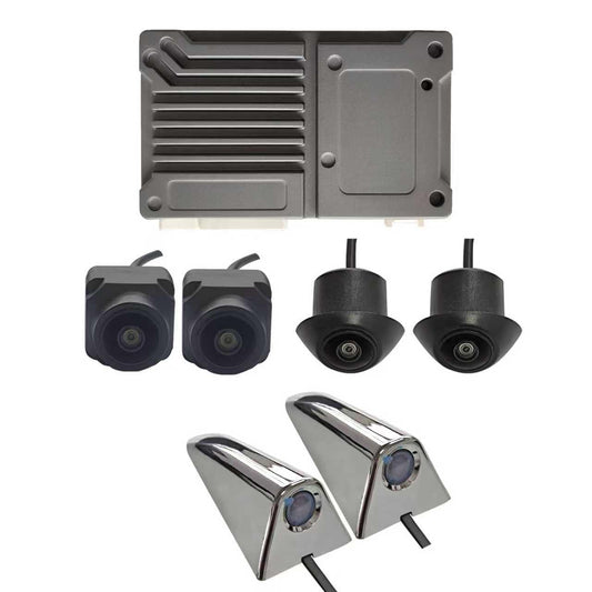 BY-J 360 Degree Bird View Surround System, 1080P Car DVR Recording Panoramic View, 6CH All Round Rear View Camera with AI Intelligence, for Car, SUV, Van Vehicles