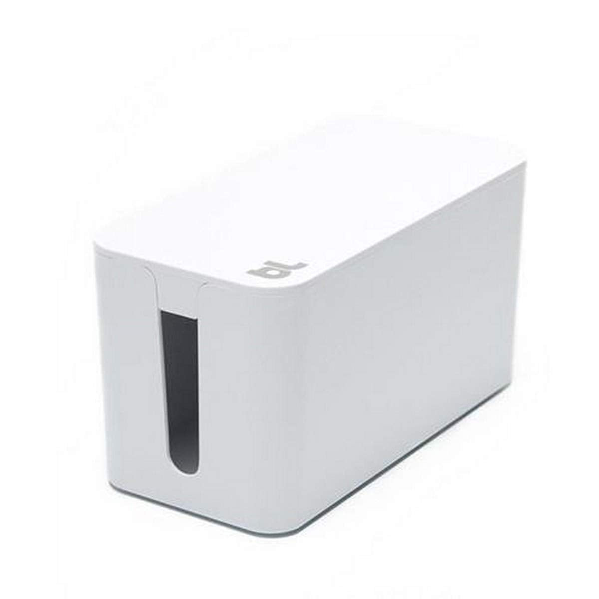 Bluelounge CableBox Mini White - Cable Management - Small Surge Protector Included