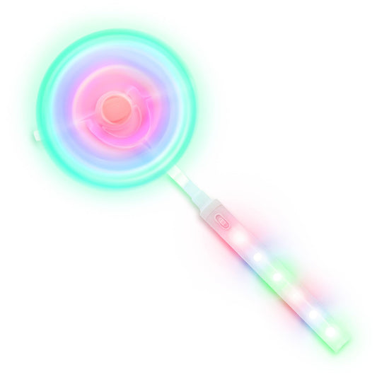 Fun Central LED Windmill Spinner – Light-Up Magic Wand Toy with Multicolor Flashing Lights for Kids