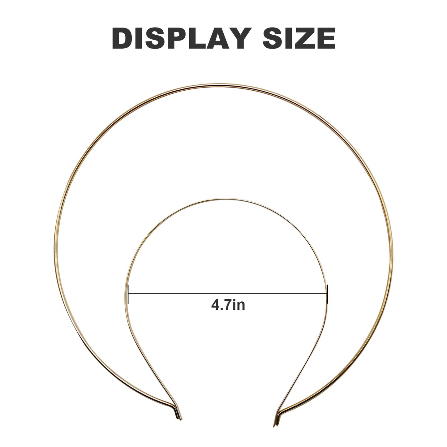 Zreneyfex 6 Packs 2 Layer Gold Metal Queen Goddess Angel Halo Crown Headband Hairbands DIY Craft Bands Wedding Bridal Headpieces Prom Halloween Party Cosplay Costume Hair Accessories