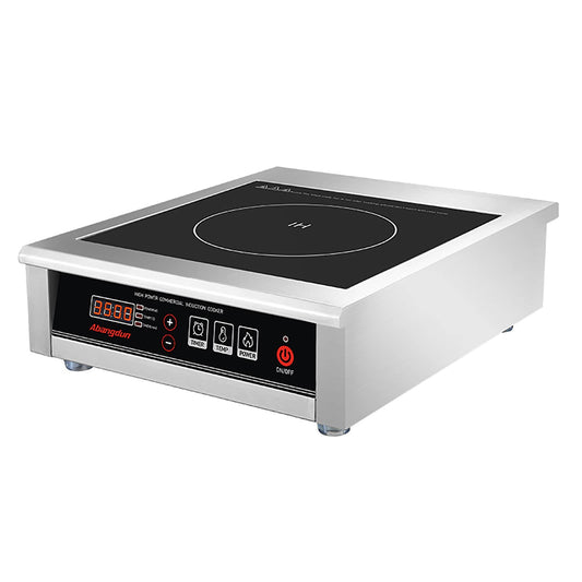 3500W Commercial Induction Cooktop, 240V Single Induction Burner with 18-Hour Timer, High-Efficiency Induction Heater for Restaurant & Catering