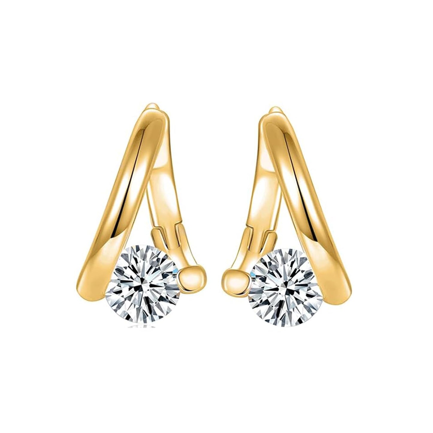 Lymphatic Earrings for Women Halolux Lymphvity Germanium Drainage Therapy Negative Ion Lymph Detox Earrings Jewelry (Gold)