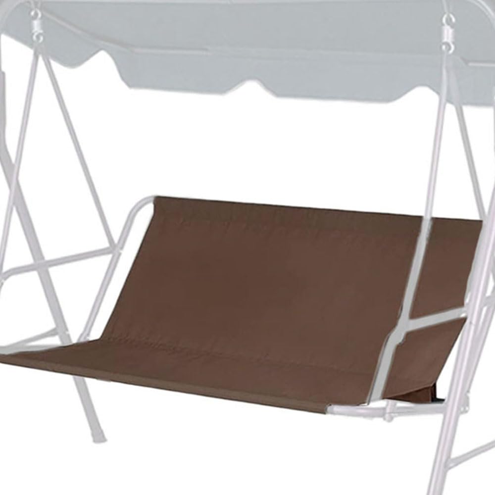 Swing Seat Replacement Cover, 600D Oxford Heavy Duty Waterproof Patio Bench Cover for Outdoor Porch Garden Yard 2/3 Seat Swings Chair(58.3"x19.6"x19.6", Coffee)