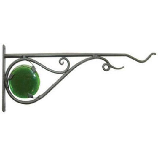 Panacea Glass Accent Plant Bracket, Black, 15"