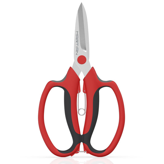 Florist Scissors – Japanese 420 J2 Stainless Steel Blades, Sharp Precision Shears for Flower Arranging, Stem Cutting & Crafting | Ergonomic Grip