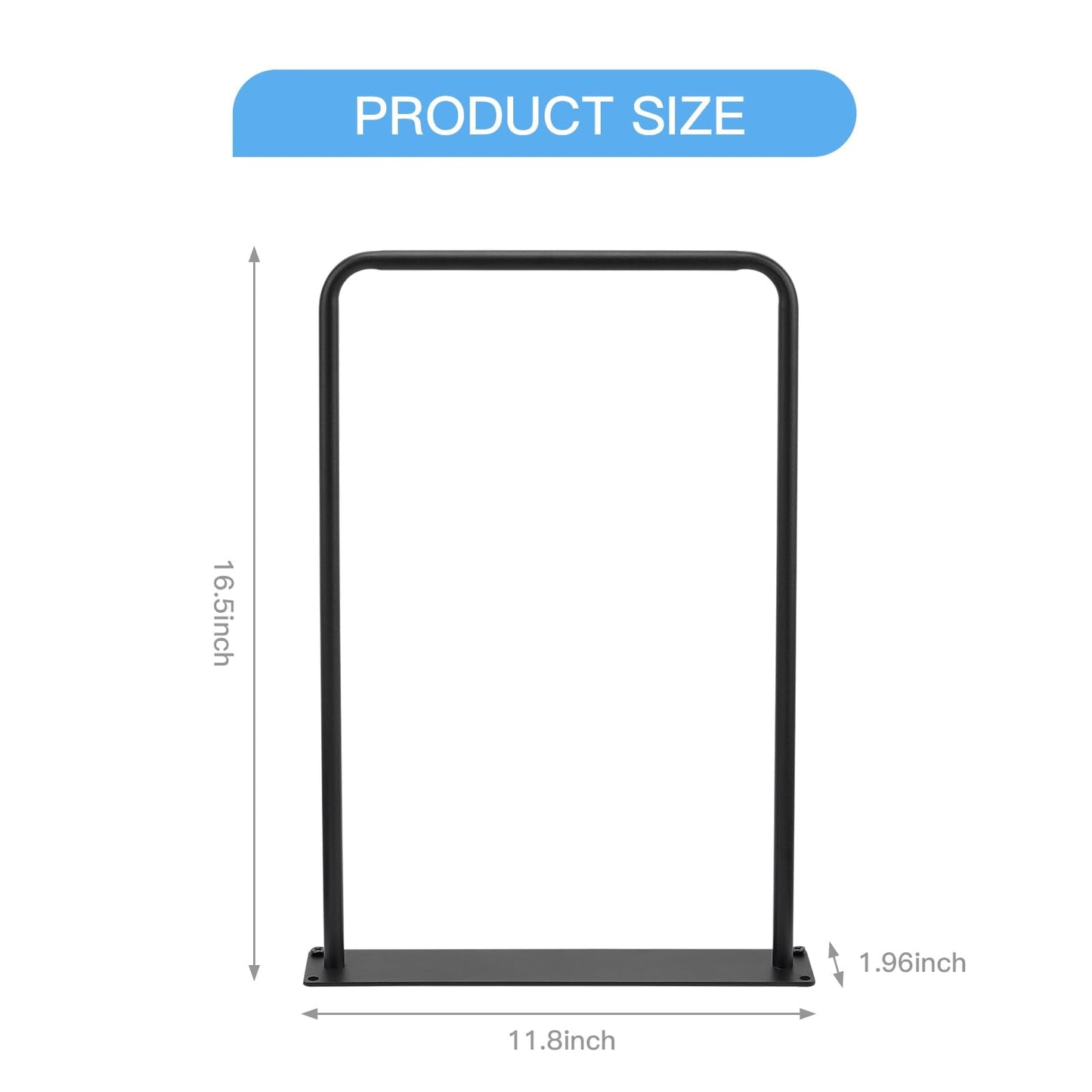 XIAOPEIZHI Black Exercise Ball Holder,Ball Holder Wall Mount Exercise Ball Storage for Home and Yoga Studios or Commercial Gyms,Acts as a Yoga Ball Holder. Set of 2.