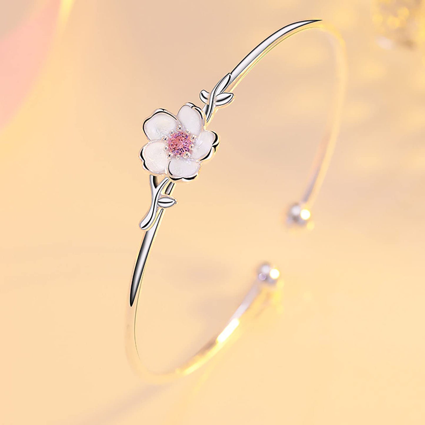 Baoaichi 925 Sterling Silver Bracelet Plated Cuff Bangle Bracelet Fashionable Multi-layer Cross Wire Bangle Bracelet Open Adjustable Wide Cuff Bracelet for Teen Girls Fashion Jewelry (silver K)