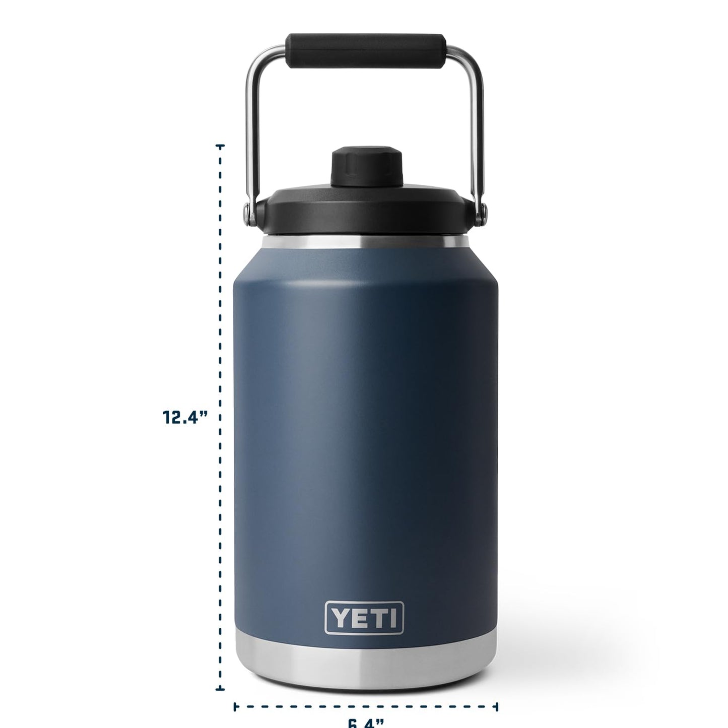 YETI Rambler Gallon Jug 2.0, Vacuum Insulated, Leakproof, Stainless Steel with MagCap, Rescue Red
