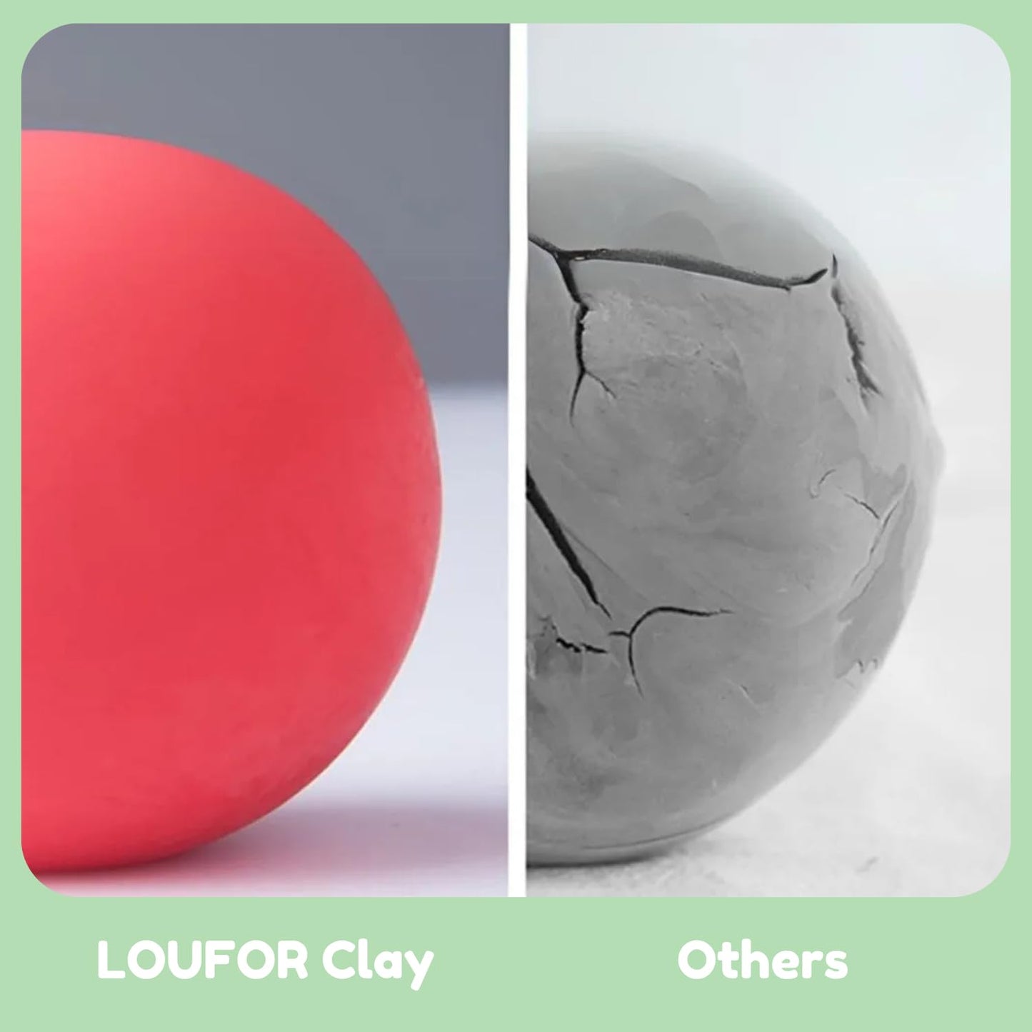 LOUFOR Air Dry Clay Kits - Modeling Clay for Kids, Ultra Light & Soft, Safe & Non-Toxic, DIY Airdryclay Kit with Sculpting Tools and Tutorials, Creatible Art Crafts Toys Gifts for Boys Girls