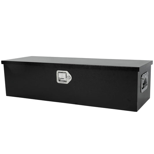 acylph Black Steel Heavy Duty Truck Tool Box Truck Storage Box for Pickup, Waterproof Tool Box Storage Organzer with Latch and Keys,39"x13"x10"