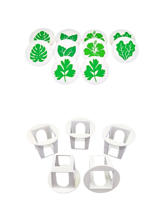 Grow Cubes for Hydroponic System/Compatible with Gardyn (10 Grow Cubes / 10 Mix caps)