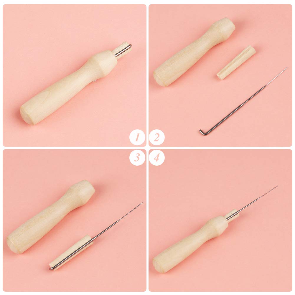 LOKUNN Needle Felting Kit, Felting Kits for Beginners Adult, Complete Wool Roving Kit for Beginners with Felting Needles, Instructions, Foam Mat, Wool Roving for Adults Beginner Supplies DIY Crafts