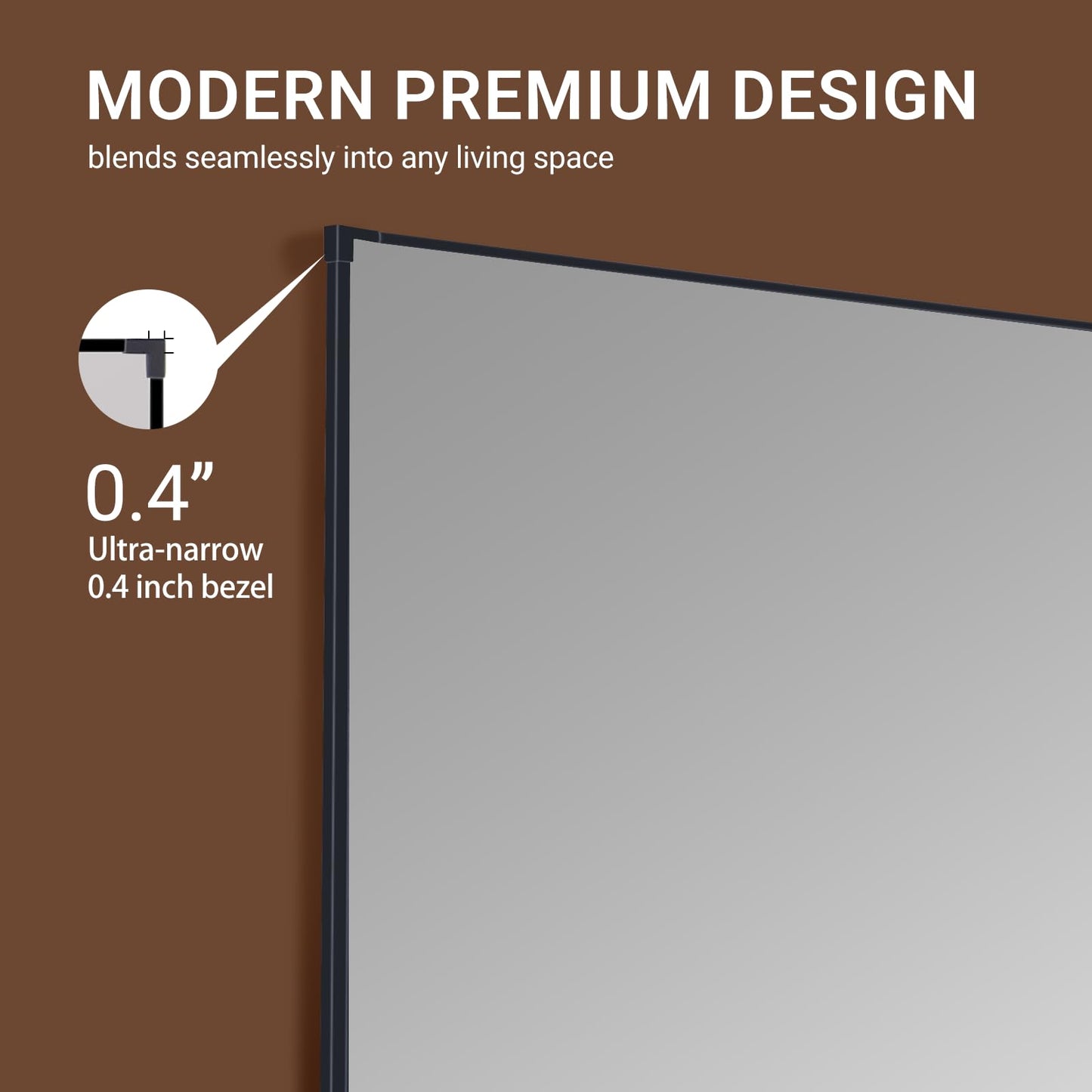 ALR Projector Screen for Standard Throw (Non-UST) with Fixed Frame by SilverMagic - Indoor Wall-Mounted Gray Screen for Home Theater/Living Room/Patio/Office/Classroom - 100 inch 16:9