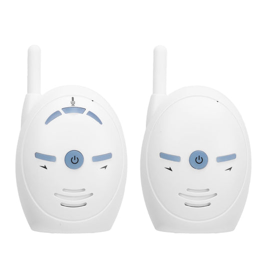 Audio Baby Monitor, Long Range up to 1000 ft, Visual Sound Level Indicator, High Sensitivity Microphone, 2 Way Audio Talk, USB Connection, (US Plug)