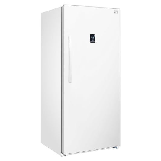 "Kenmore Upright freezer - Convertible Refrigerator / Freezer, 4 Shelves, Garage Ready, Meat Storage, Auto Defrost, Congelador For Home, Apartment, Cottage, Basement, 14.0 Cubic Feet Capacity, White "