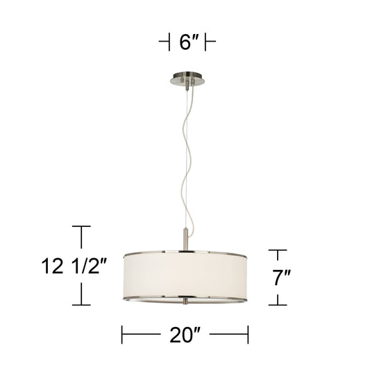 Giclee Glow Terrazzo 20" Wide Pendant Light with Print Shade